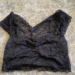 Bralette with Lacey sleeves